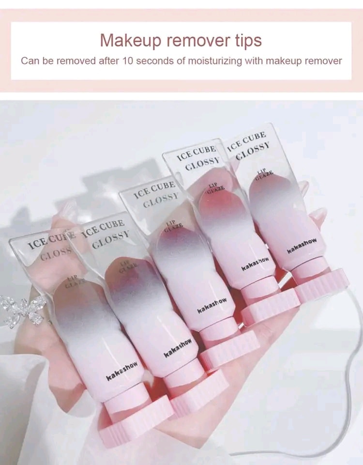 Kakashow 6 Colors Lip Glaze Square Tube